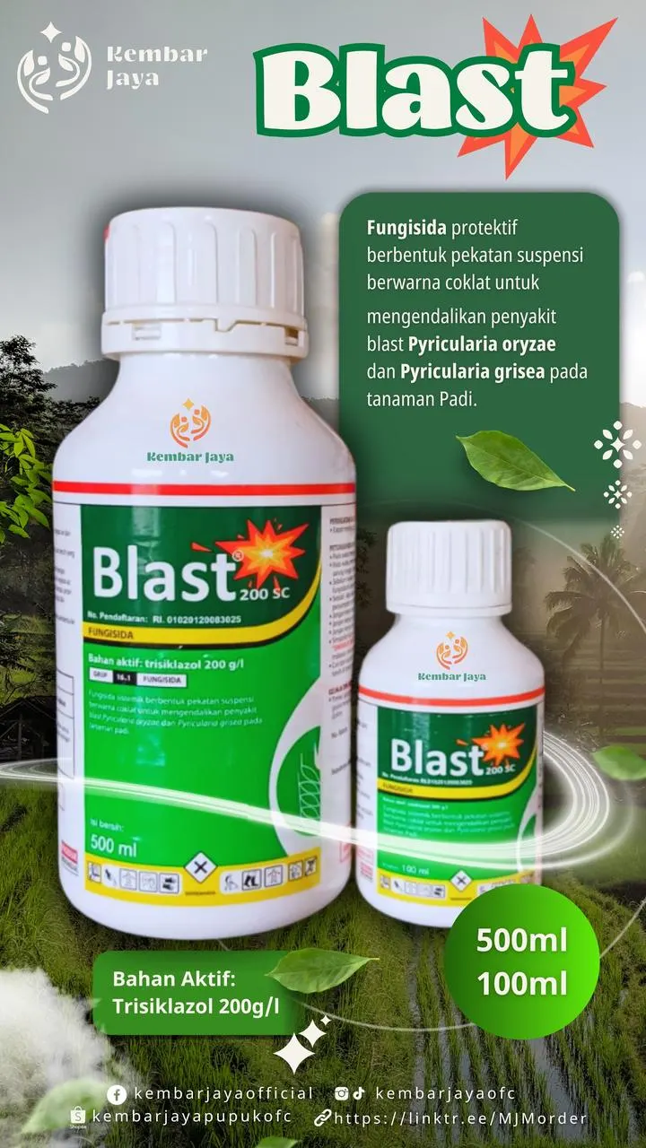 Kemasan Blast, Trisiklazol 200 g/l
