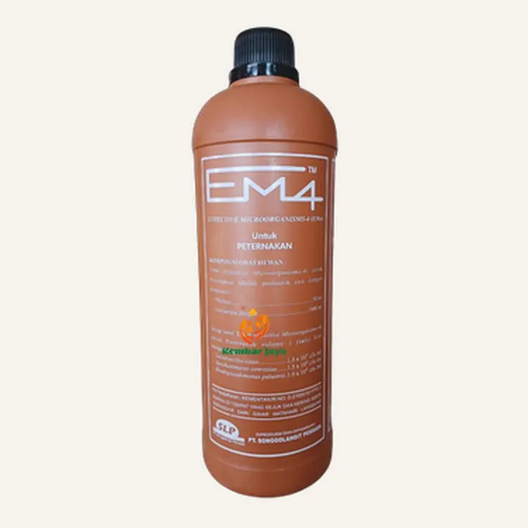 Kemasan EM-4 Peternakan, Lactobacillus casei minimal 2,0 x 10^6 sel/ml, Saccharomyces cerevisiae minimal 3,5 x 10^5 sel/ml