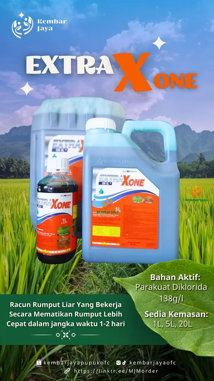 Kemasan Extra Xone, Parakuat diklorida 138 g/l