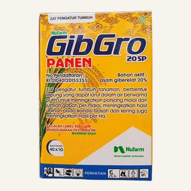 Kemasan Gib Gro 20SP, Asam giberelat 20%