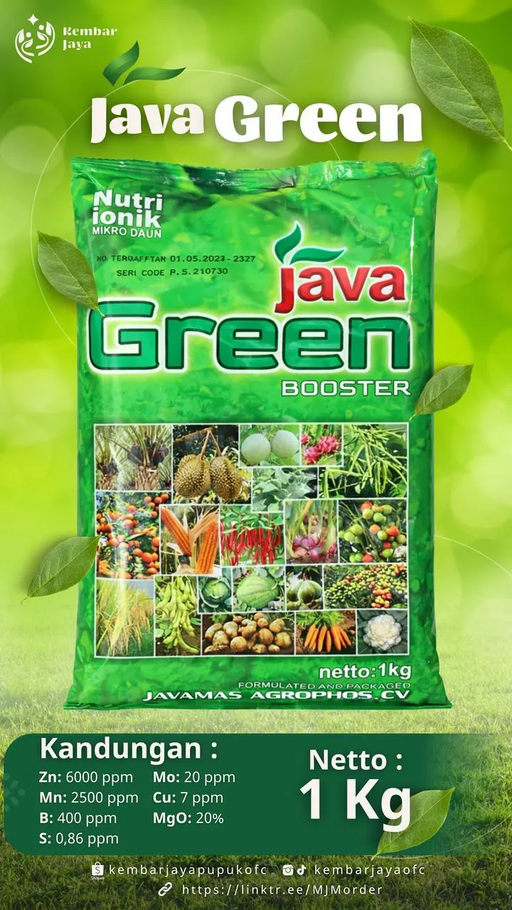 Kemasan Java Green, Nutri ionik mikro daun