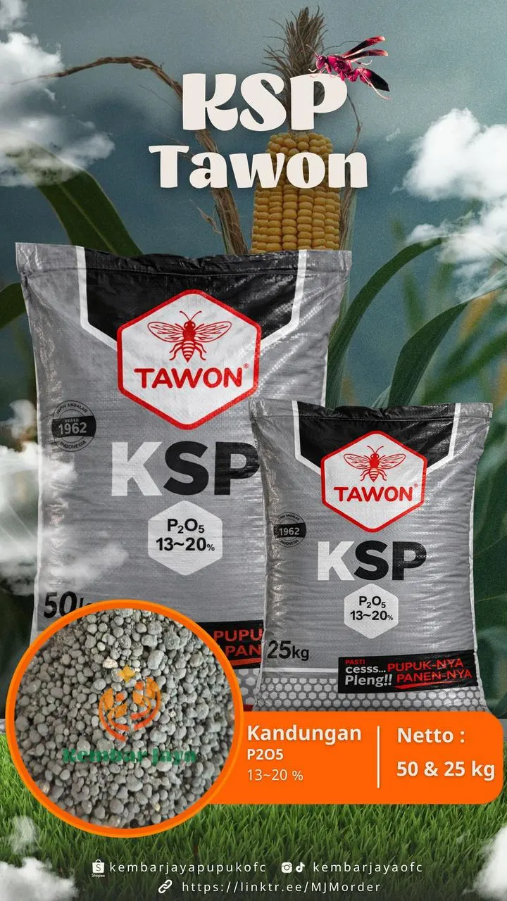 Kemasan KSP Tawon, P2O5 13-20%