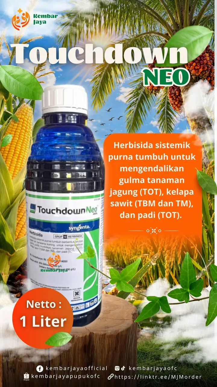 Kemasan Touchdown Neo, Tersedia dalam kemasan 1 liter