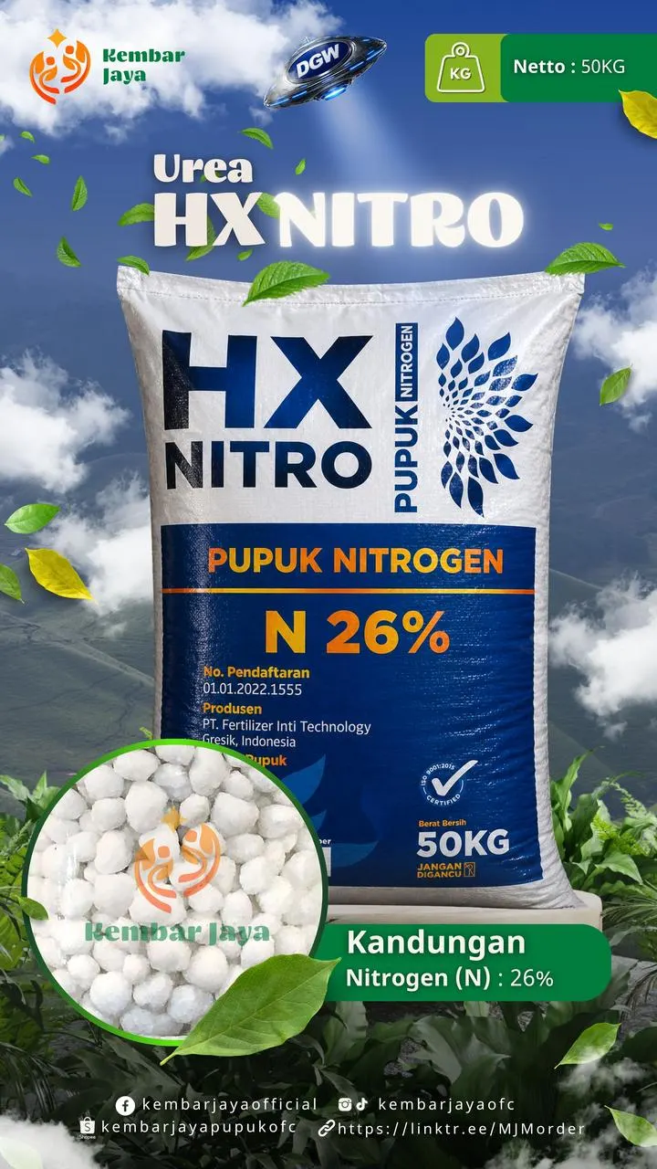 Kemasan Urea HX Nitro, Nitrogen 26%