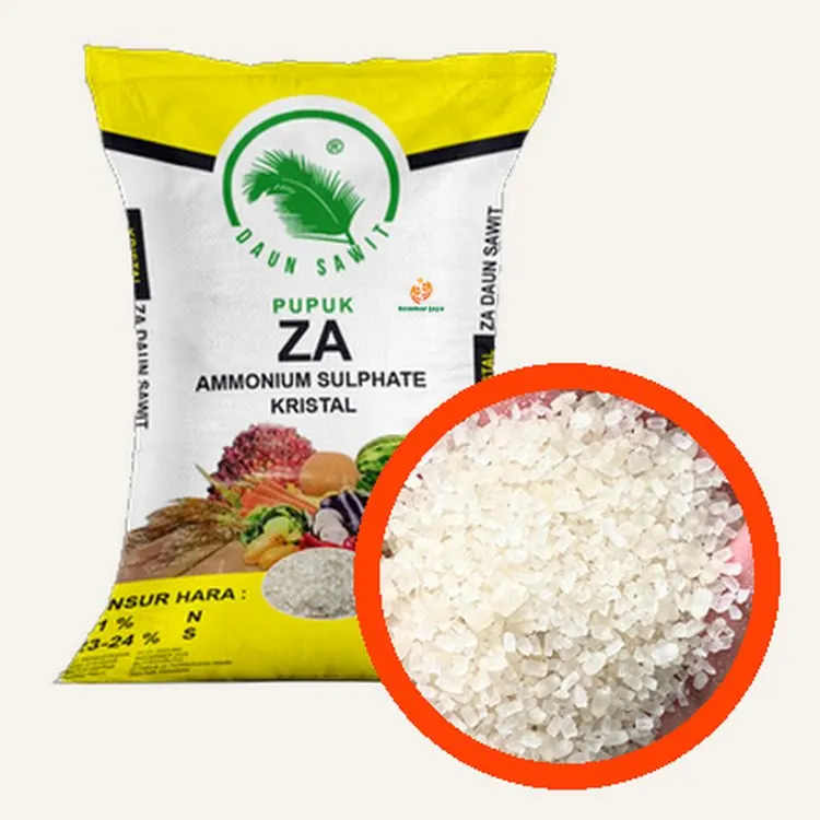 Kemasan ZA Daun Sawit Kristal, Nitrogen 21%, Sulfur 24%