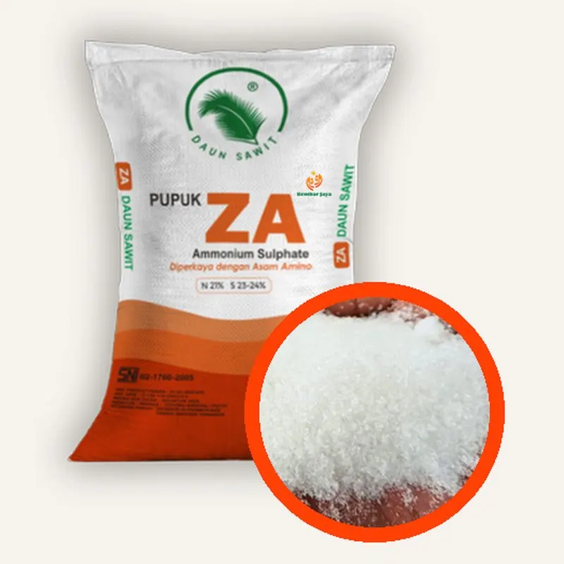 Kemasan ZA Daun Sawit Asam Amino, Nitrogen 21%, Sulfur 24%